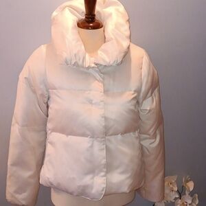 Joe ivory cropped down filled puffer NWOT